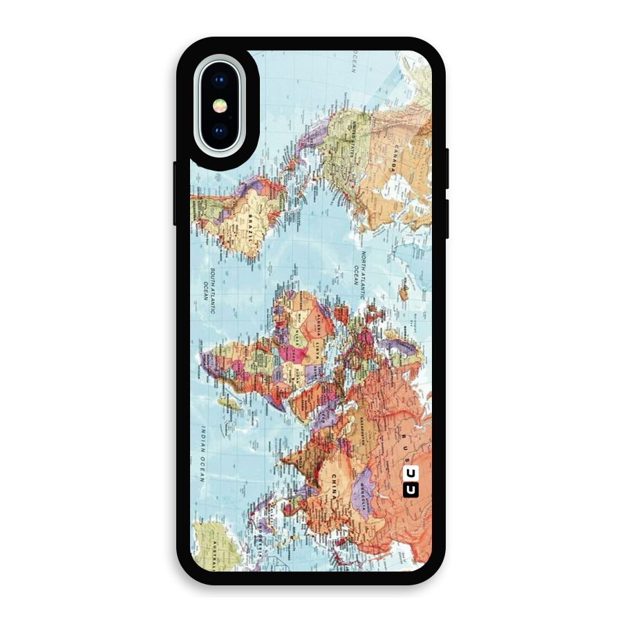 Lets Travel The World Glass Back Case for iPhone XS