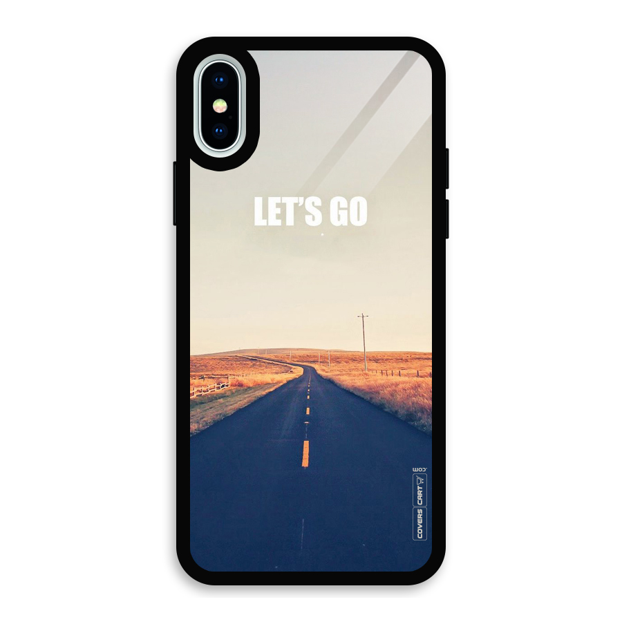 Lets Wander Glass Back Case for iPhone XS