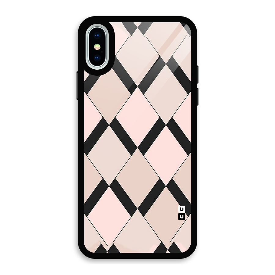 Light Pink Glass Back Case for iPhone XS