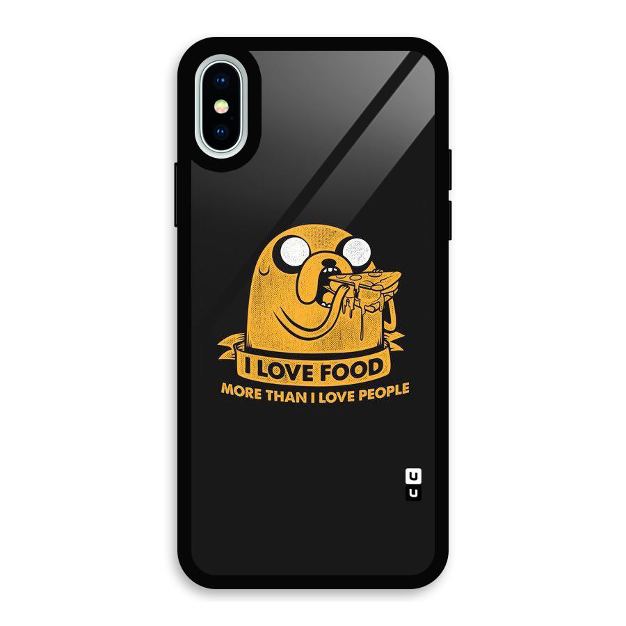 Love Food Glass Back Case for iPhone XS