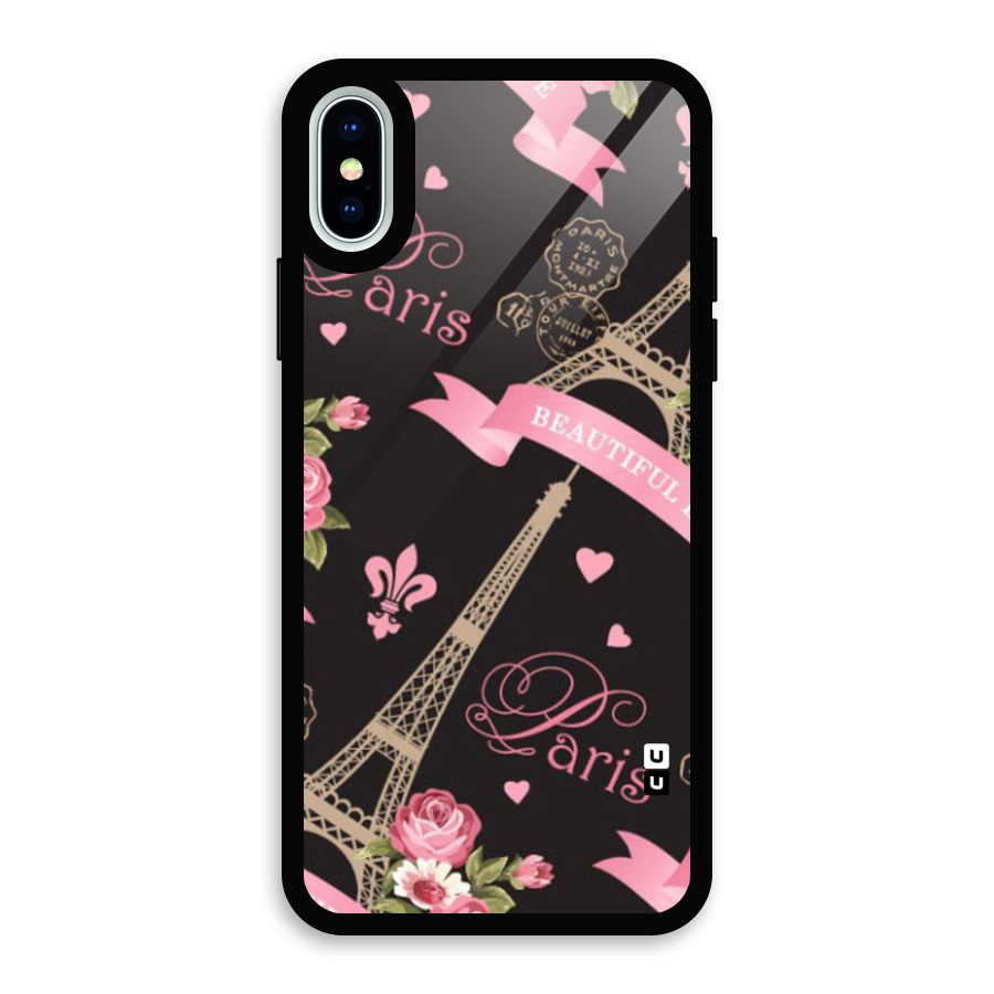 Love Tower Glass Back Case for iPhone XS