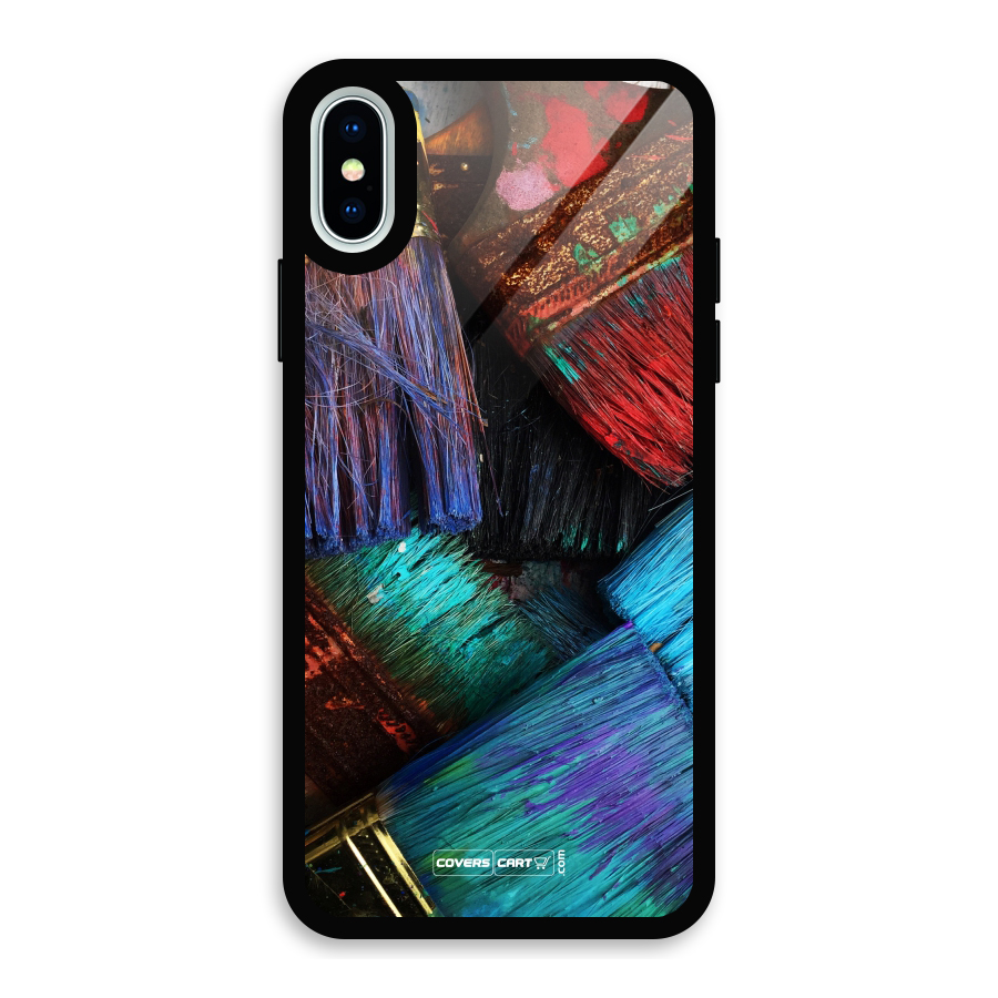 Magic Brushes Glass Back Case for iPhone XS