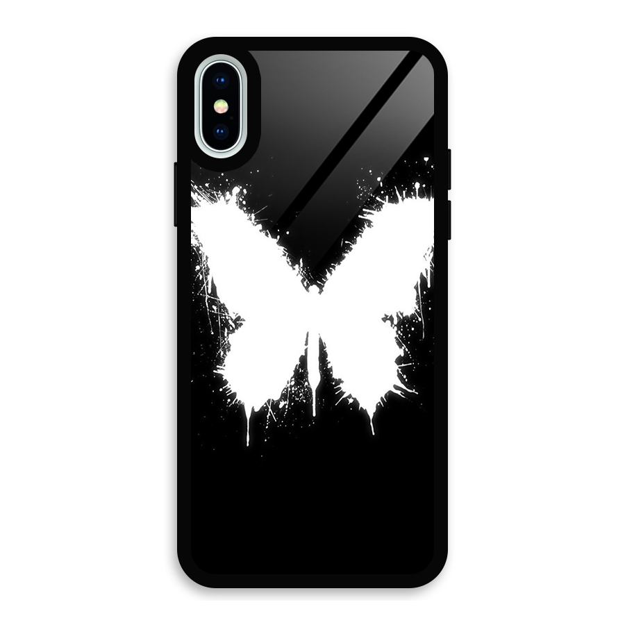 Magic Butterfly Glass Back Case for iPhone XS