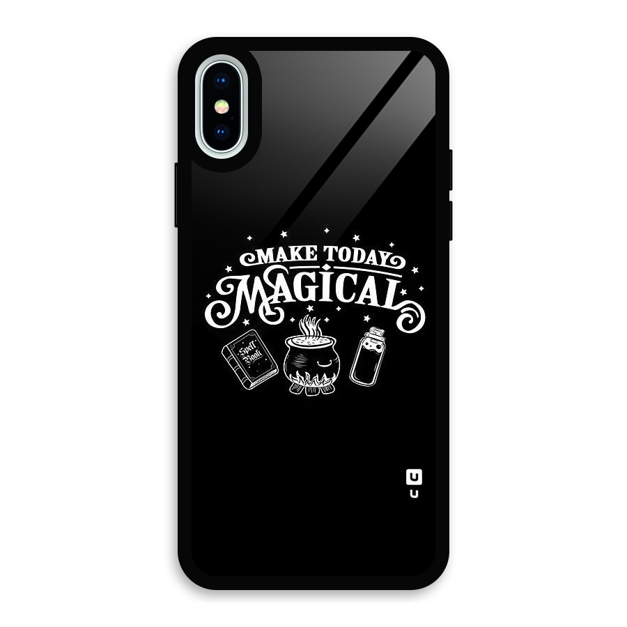 Make Today Magical Glass Back Case for iPhone XS