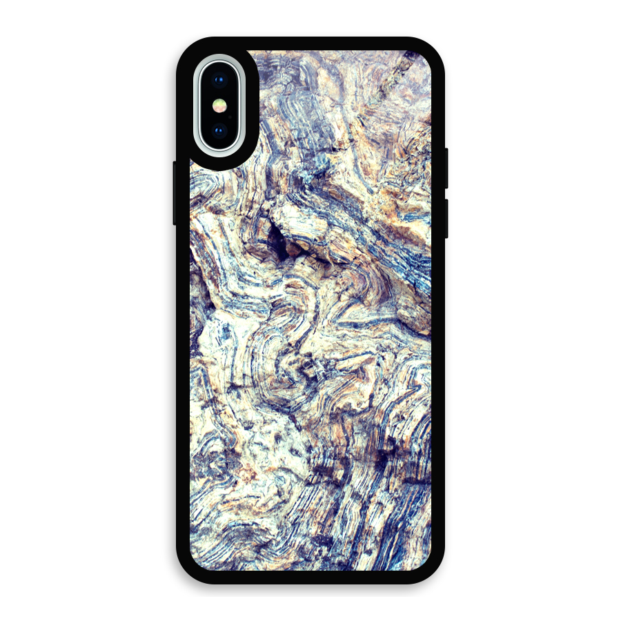 Marble Pattern Glass Back Case for iPhone XS