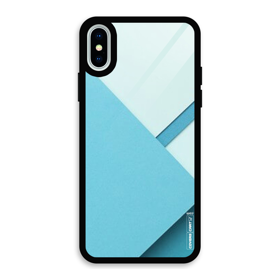 Material Design Glass Back Case for iPhone XS