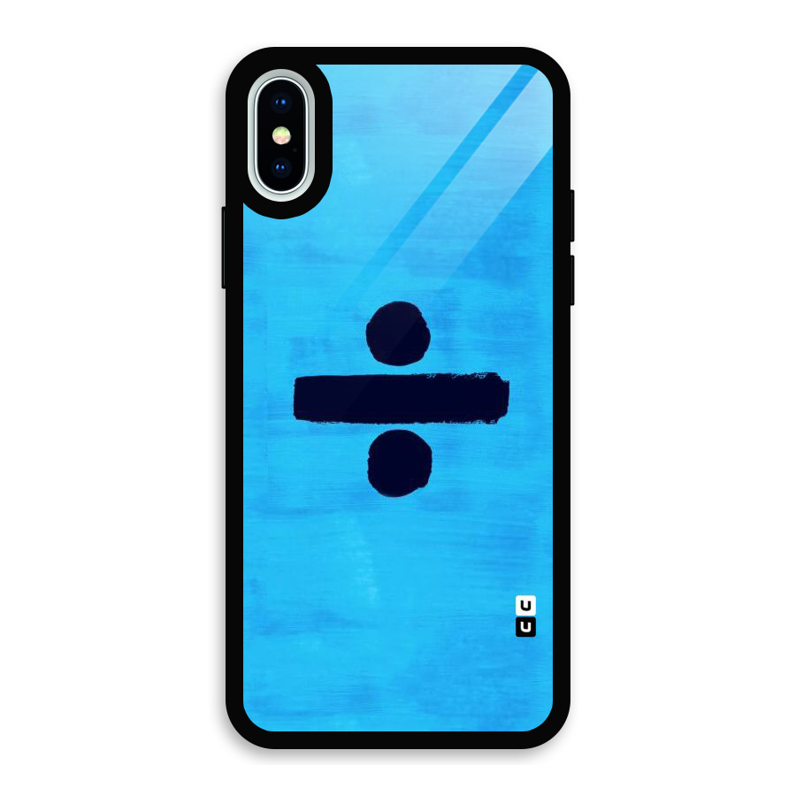 Math And Blue Glass Back Case for iPhone XS