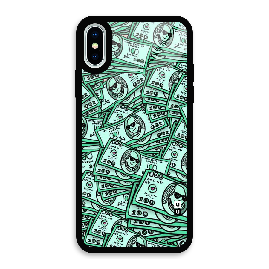 Money Swag Glass Back Case for iPhone XS