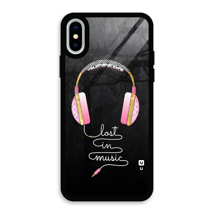 Music Lost Glass Back Case for iPhone XS