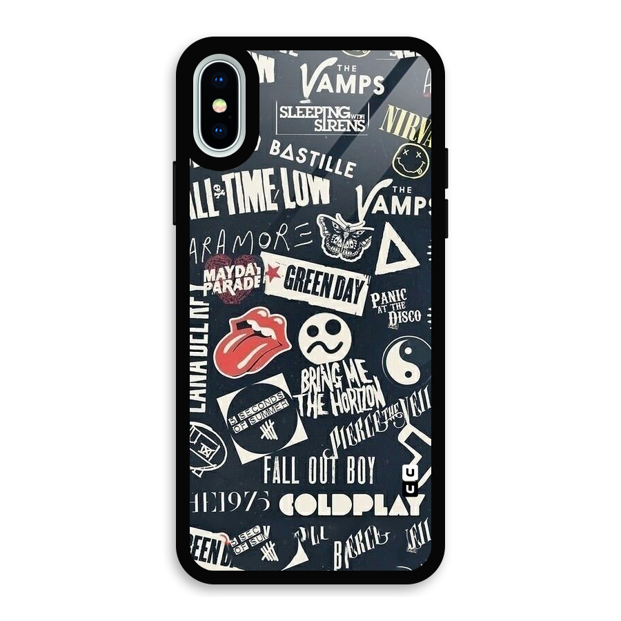 Music My Paradise Glass Back Case for iPhone XS