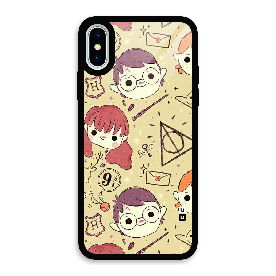 Nerds Glass Back Case for iPhone XS