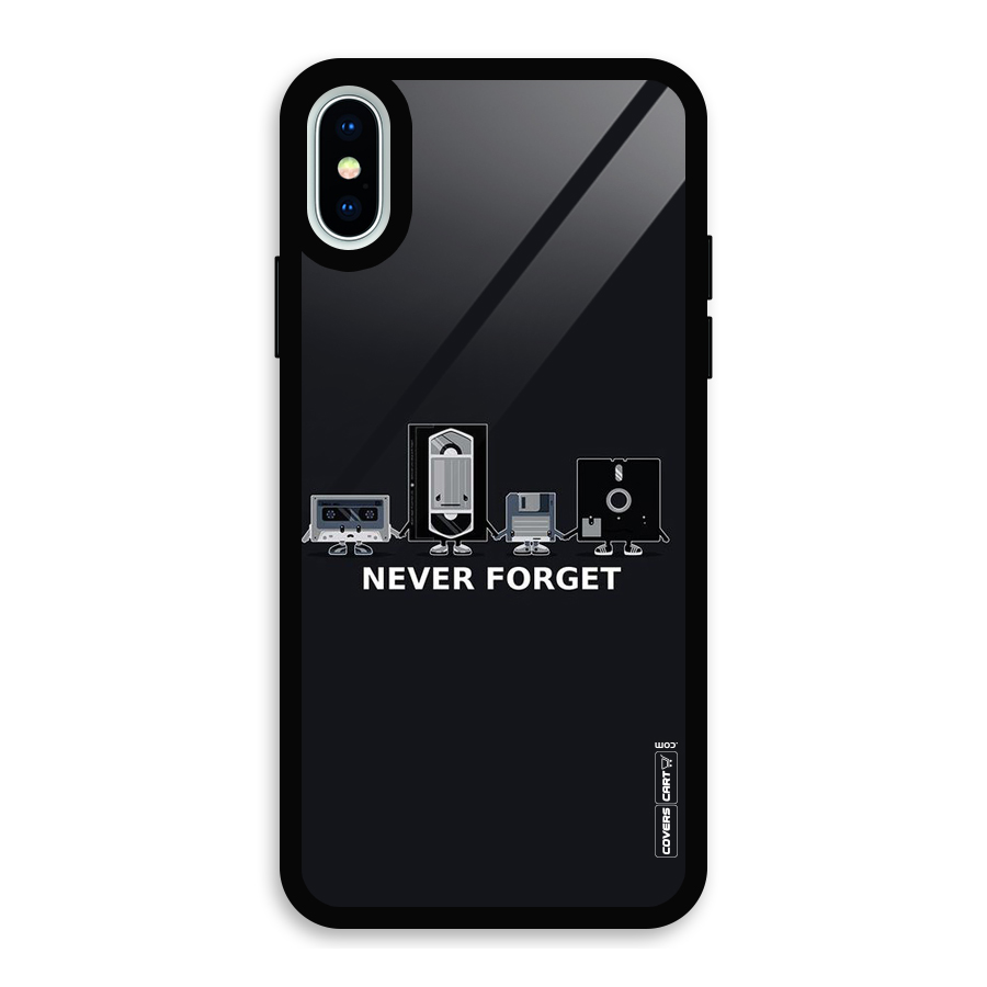 Never Forget Glass Back Case for iPhone XS