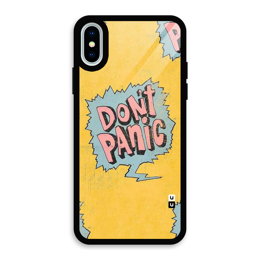 No Panic Glass Back Case for iPhone XS