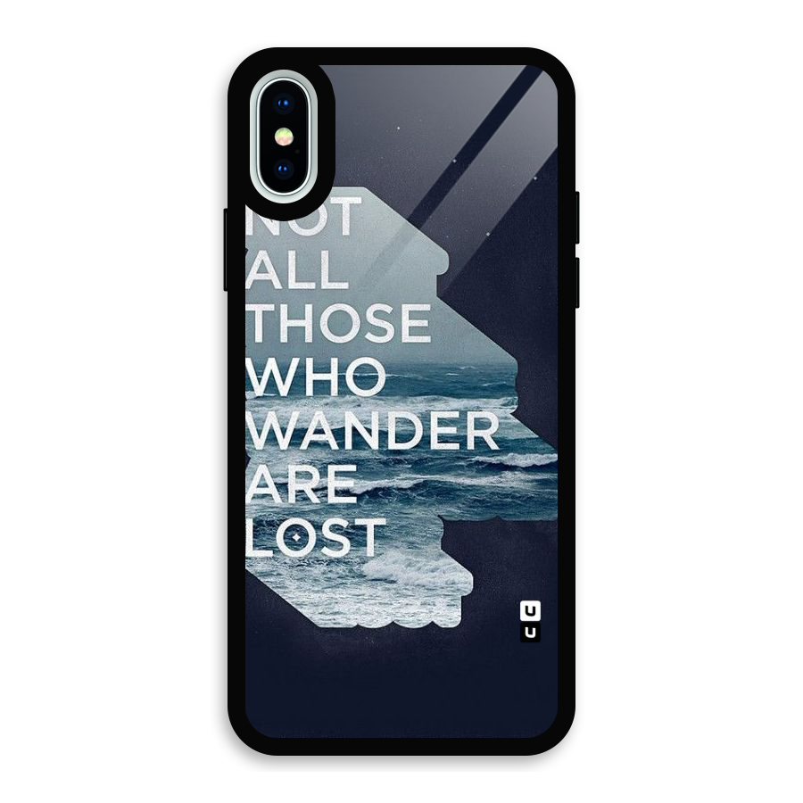 Not Lost Glass Back Case for iPhone XS