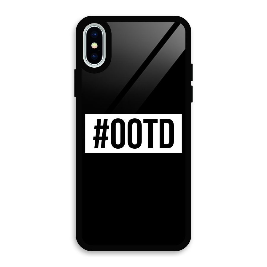 OOTD Glass Back Case for iPhone XS