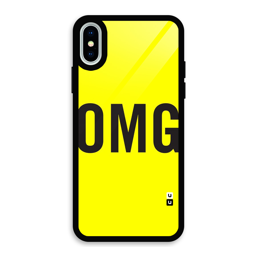 Oh My God Glass Back Case for iPhone XS