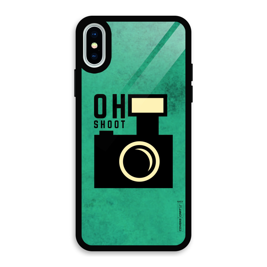 Oh Shoot Glass Back Case for iPhone XS