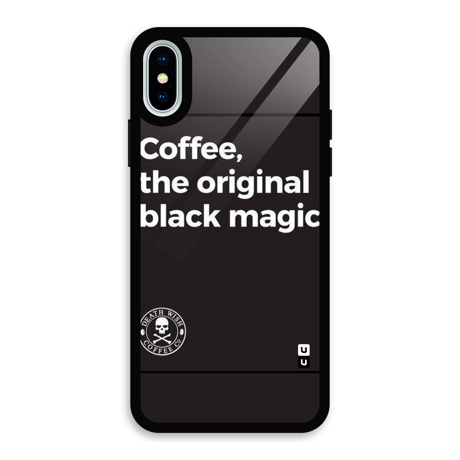 Original Black Magic Glass Back Case for iPhone XS
