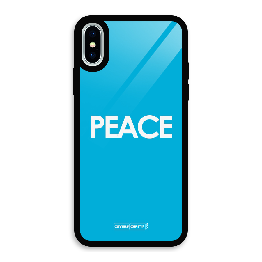 Peace Glass Back Case for iPhone XS