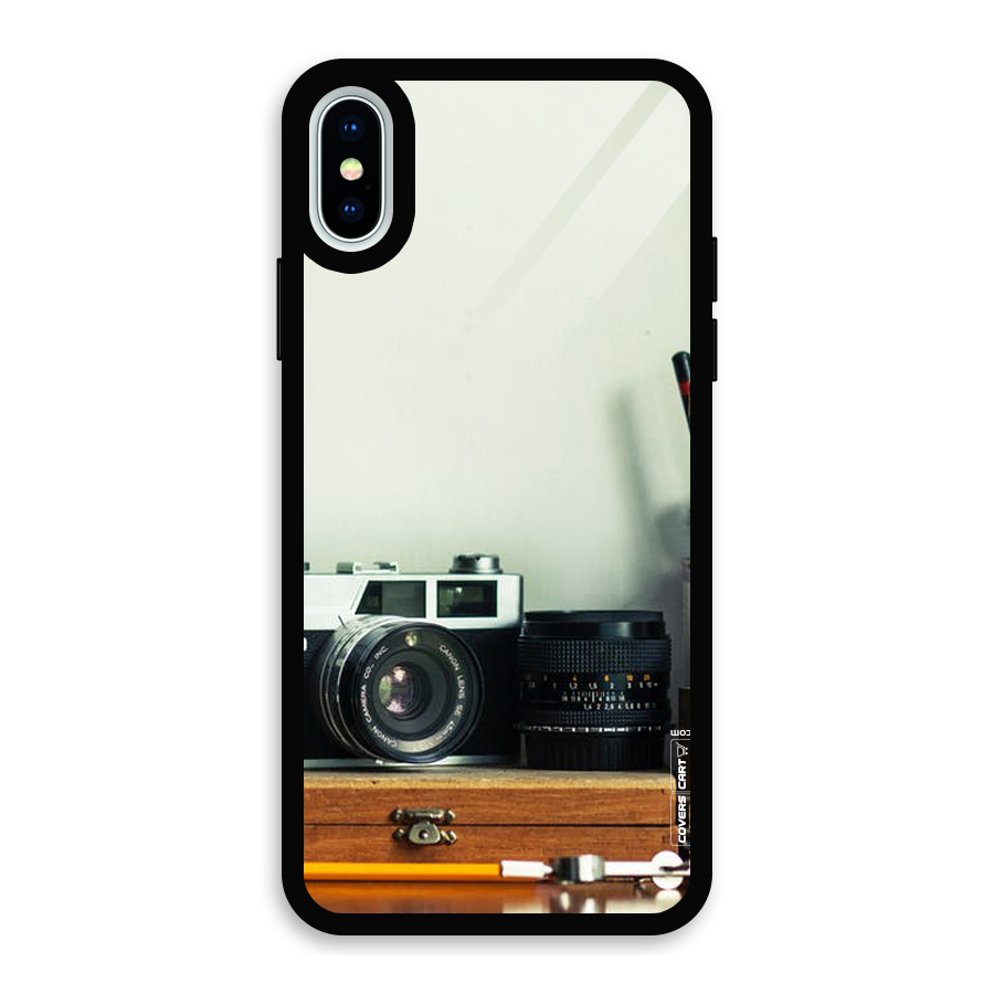 Photographer Desk Glass Back Case for iPhone XS