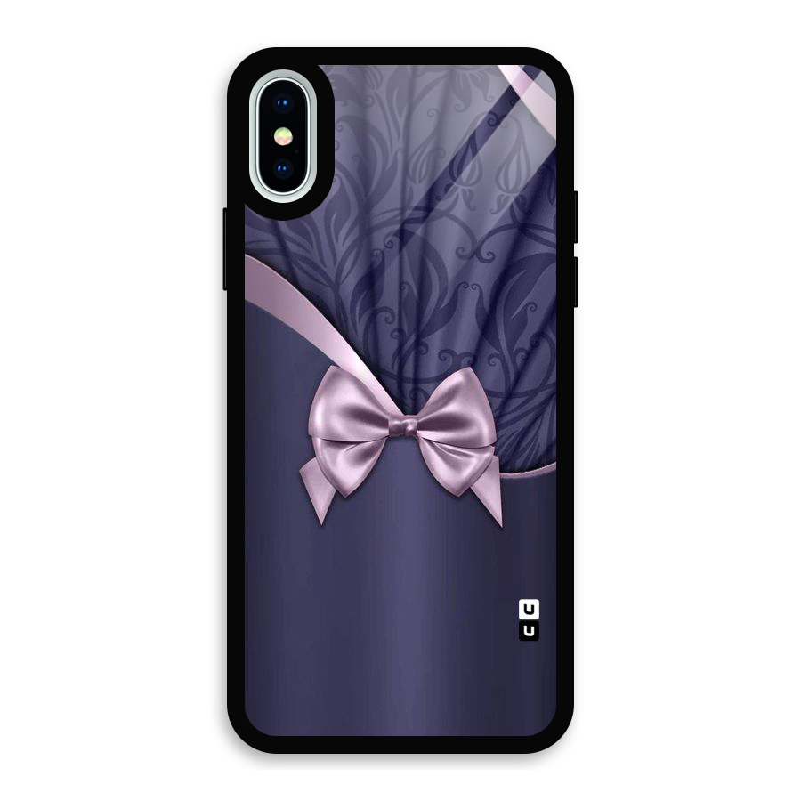 Pink Ribbon Glass Back Case for iPhone XS
