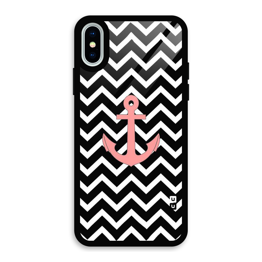 Pink Sailor Glass Back Case for iPhone XS