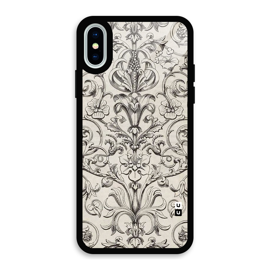 Pleasing Artsy Design Glass Back Case for iPhone XS