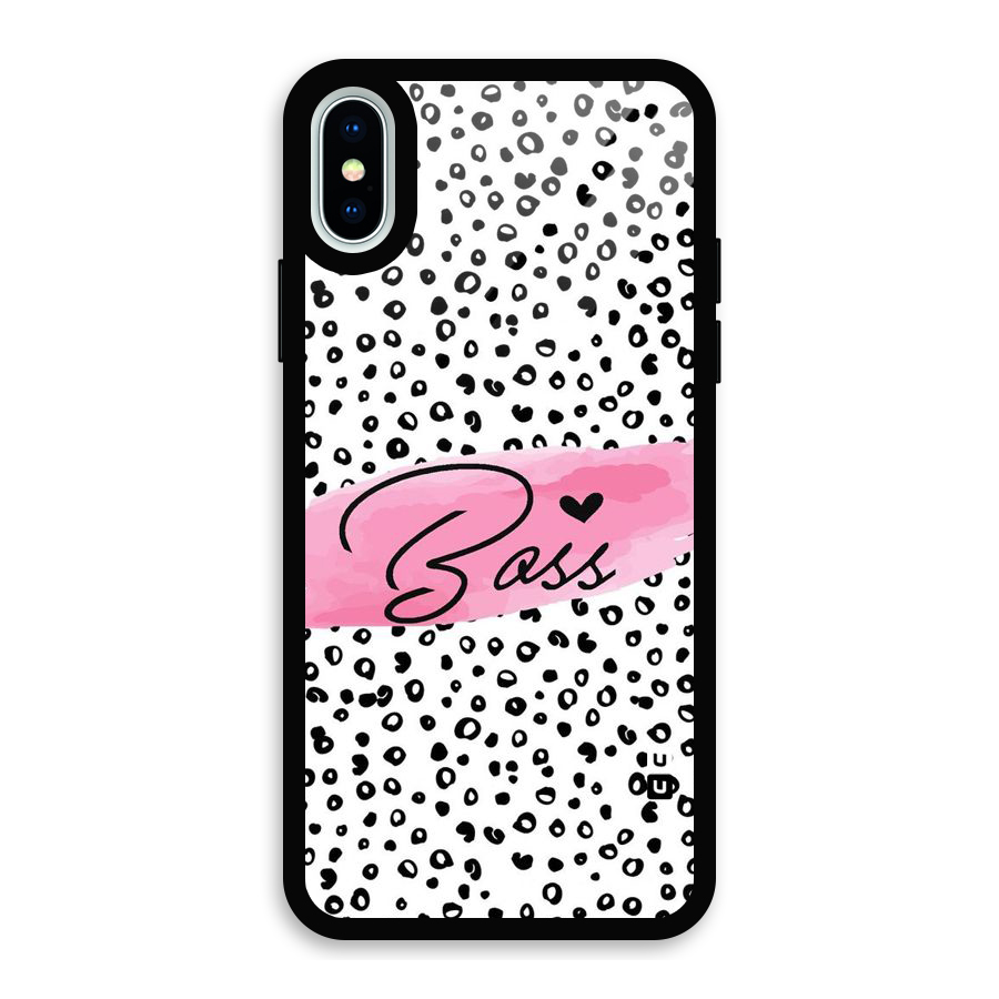 Polka Boss Glass Back Case for iPhone XS