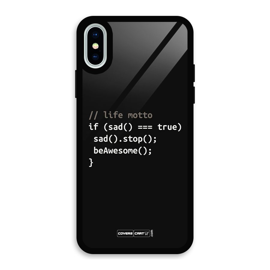 Programmers Life Glass Back Case for iPhone XS
