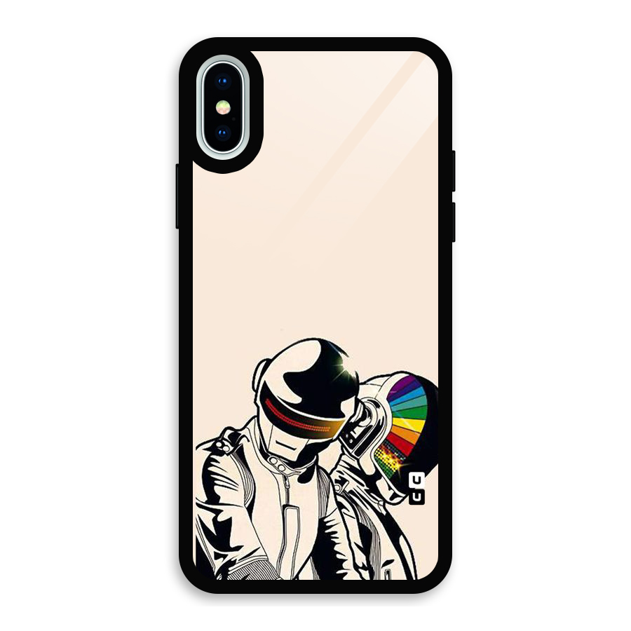 Rainbow Radio Glass Back Case for iPhone XS