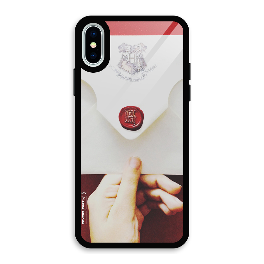 Red Envelope Glass Back Case for iPhone XS