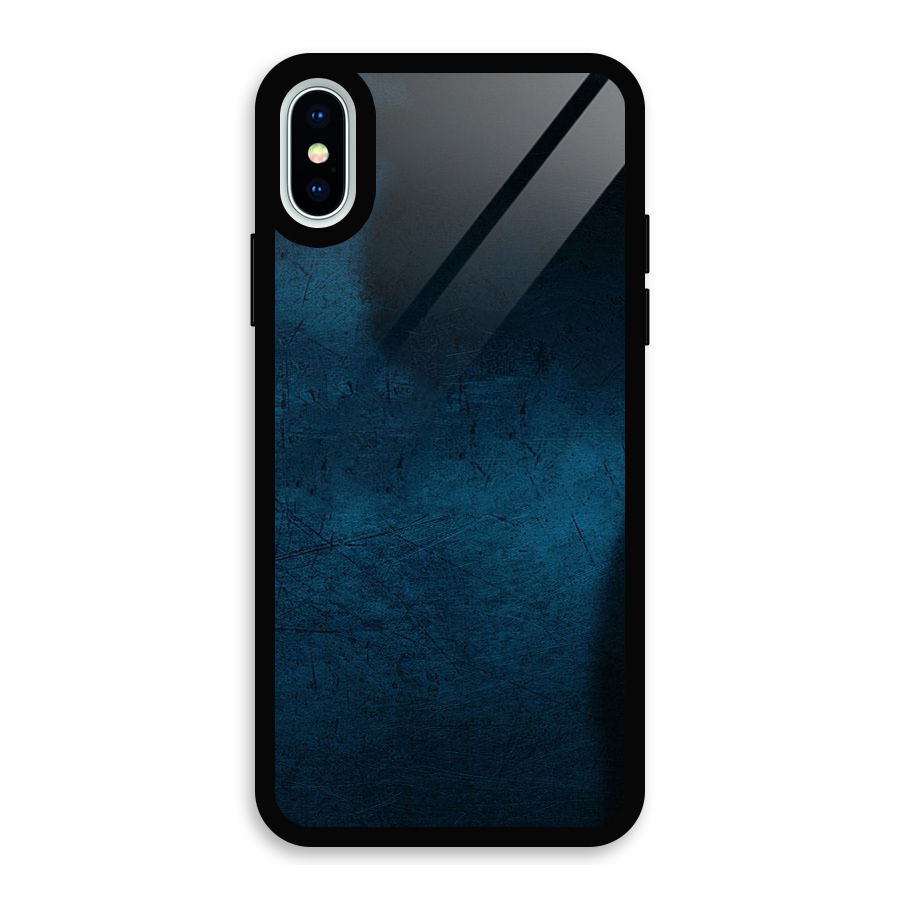 Royal Blue Glass Back Case for iPhone XS