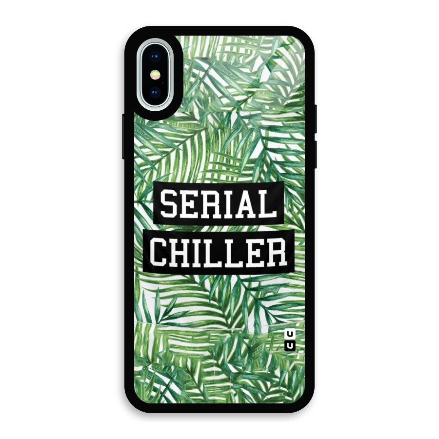 Serial Chiller Glass Back Case for iPhone XS