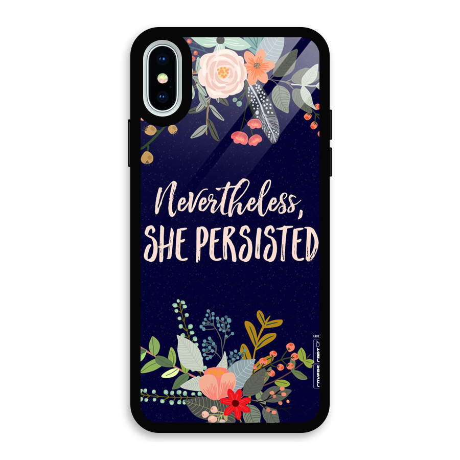 She Persisted Glass Back Case for iPhone XS