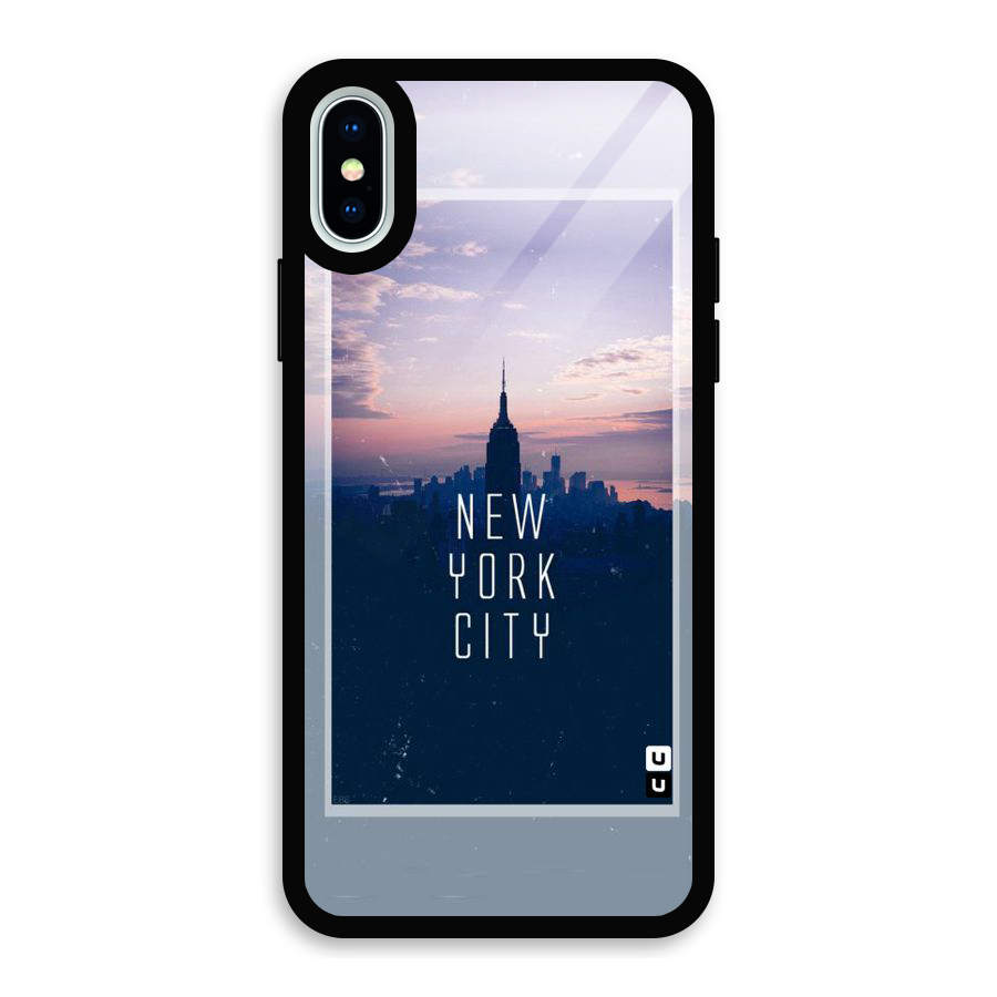 Sleepless City Glass Back Case for iPhone XS