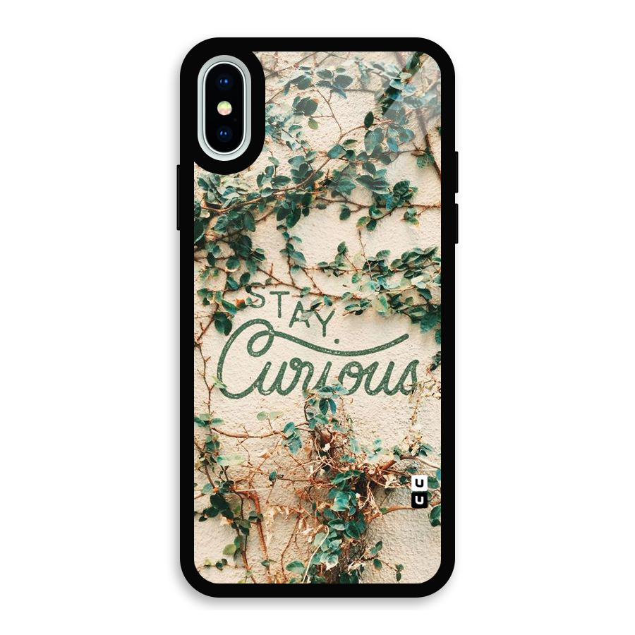 Stay Curious Glass Back Case for iPhone XS