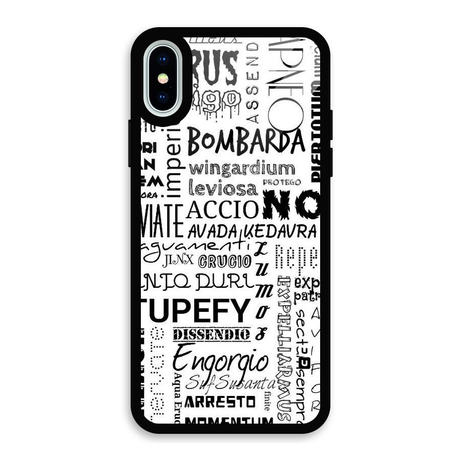 Stupefy Glass Back Case for iPhone XS