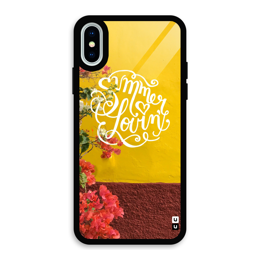 Summer Lovin Glass Back Case for iPhone XS