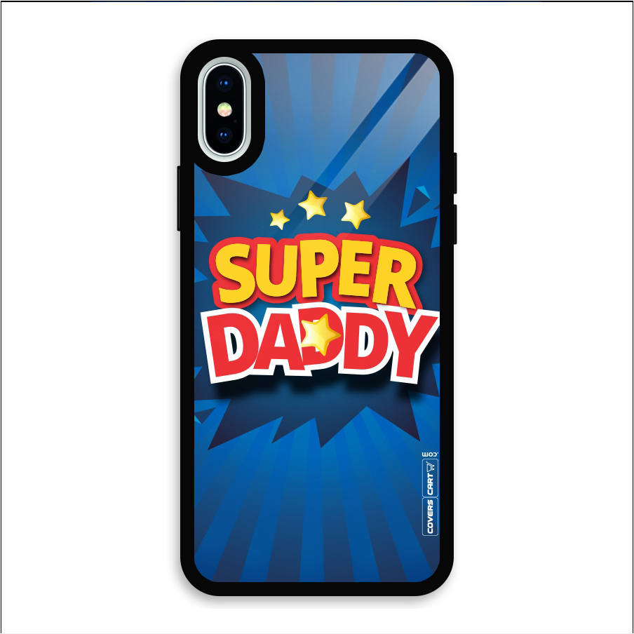 Super Daddy Glass Back Case for iPhone XS