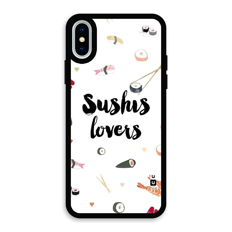 Sushi Lovers Glass Back Case for iPhone XS
