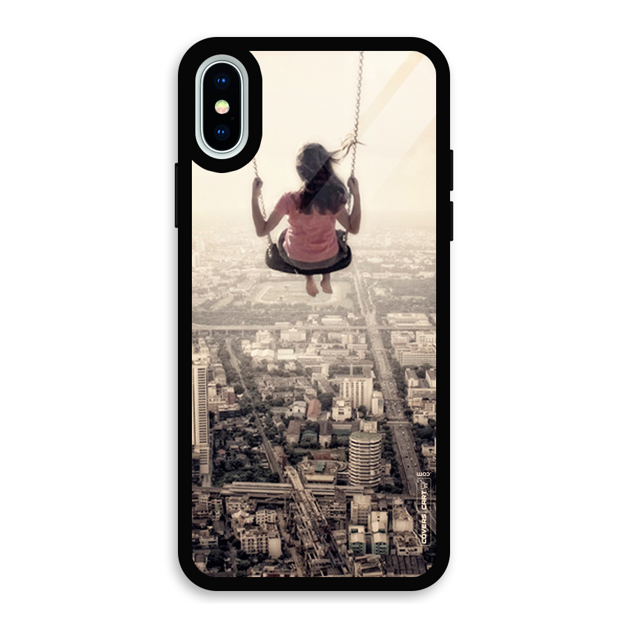 Top Of The World Glass Back Case for iPhone XS