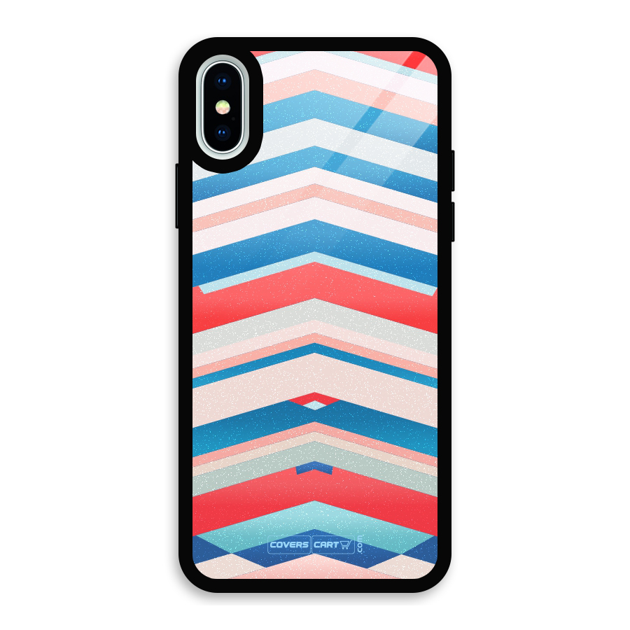 Unique Vibrant Colours Glass Back Case for iPhone XS