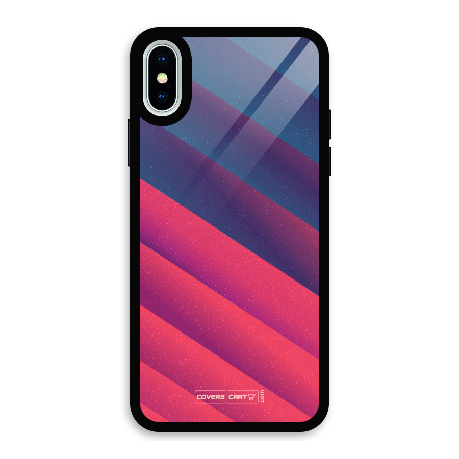 Vibrant Shades Glass Back Case for iPhone XS