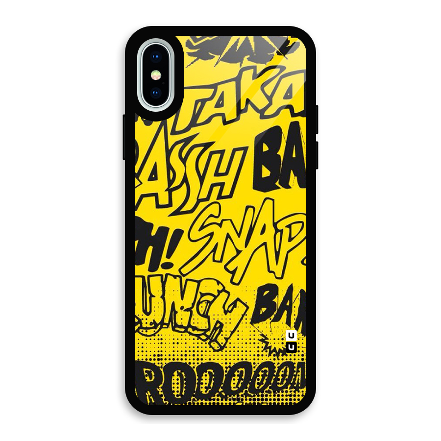 Vroom Snap Glass Back Case for iPhone XS