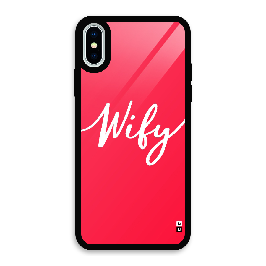 Wify Glass Back Case for iPhone XS