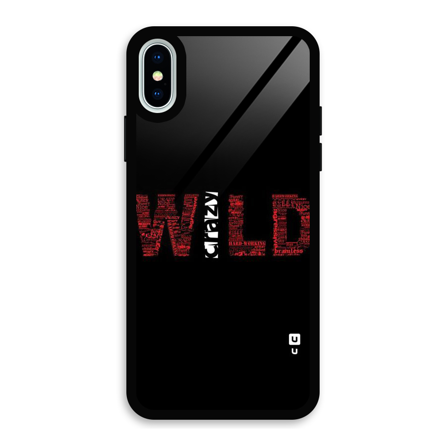 Wild Crazy Glass Back Case for iPhone XS
