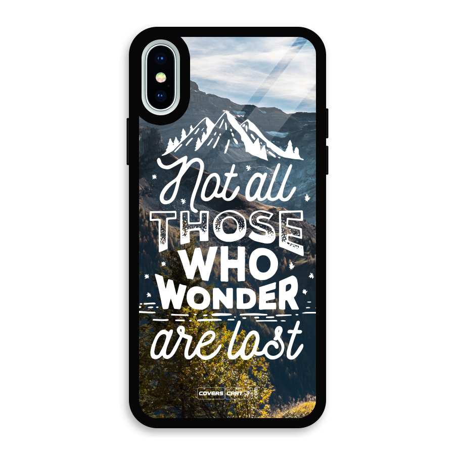 Wonder Lost Glass Back Case for iPhone XS