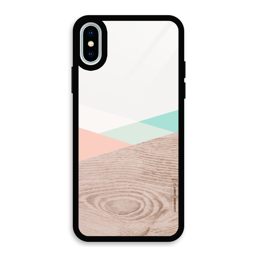 Wooden Fusion Glass Back Case for iPhone XS
