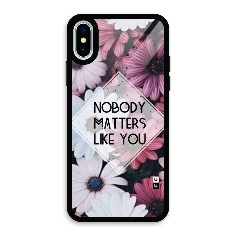 You Matter Glass Back Case for iPhone XS