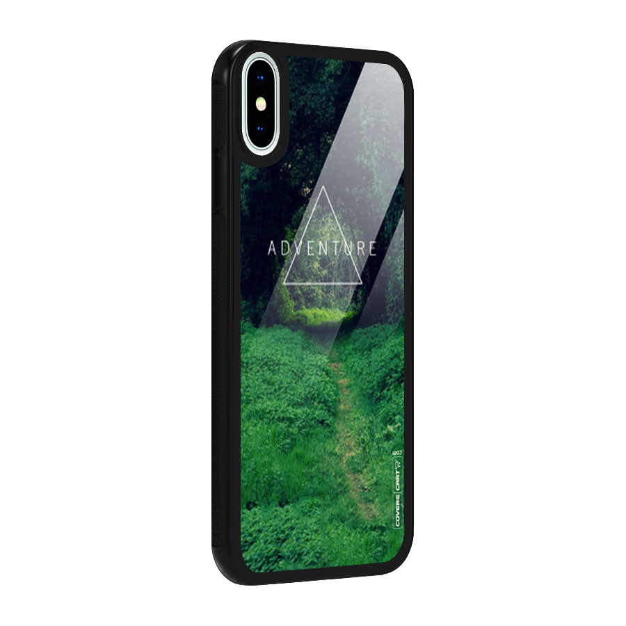 Adventure Take Glass Back Case for iPhone XS